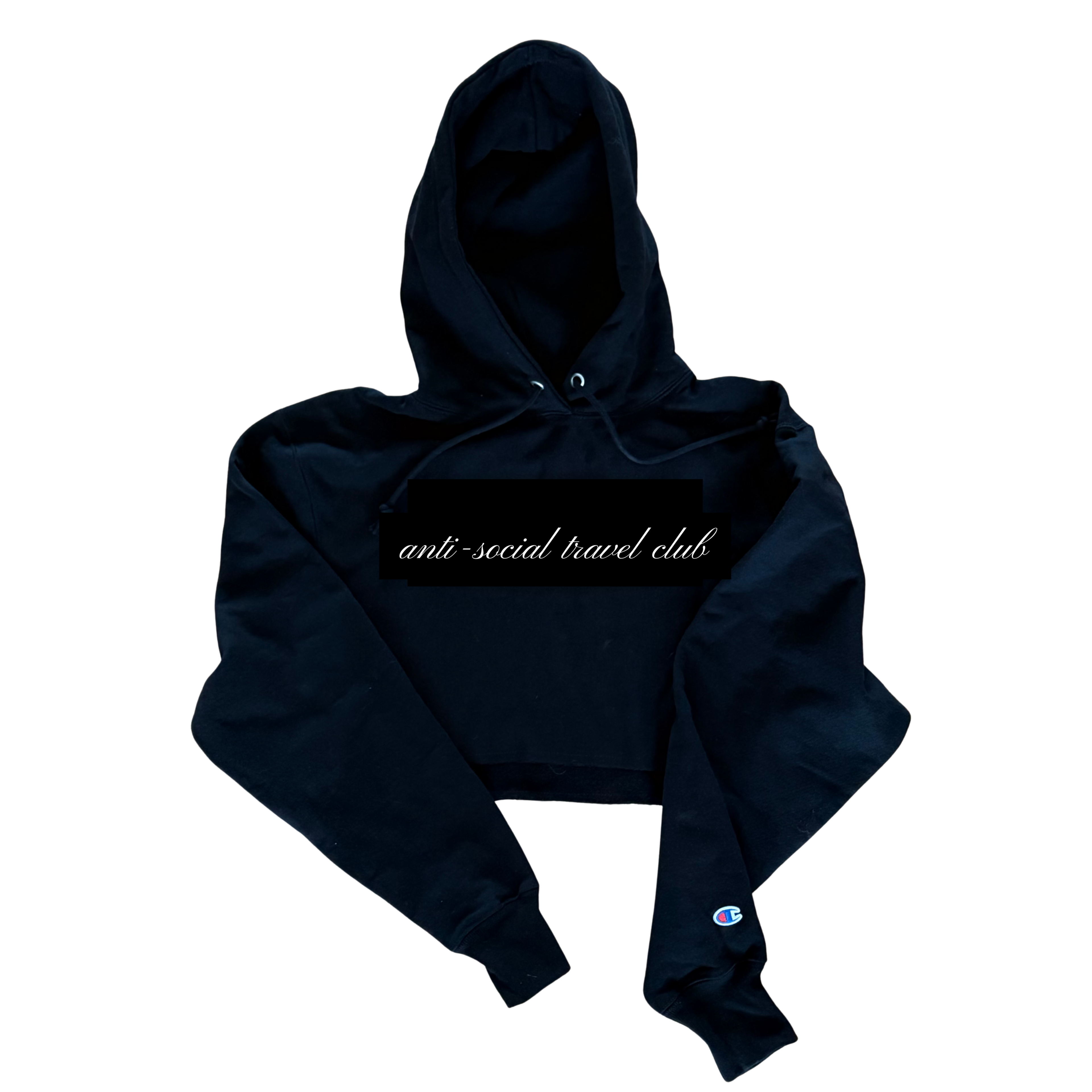ANTI-SOCIAL TRAVEL CLUB Champion Cropped Hoodie