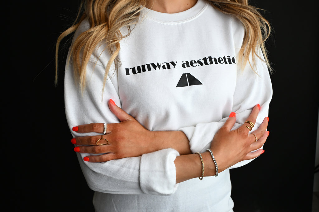 RUNWAY AESTHETIC Oversized heavyweight sweatshirt