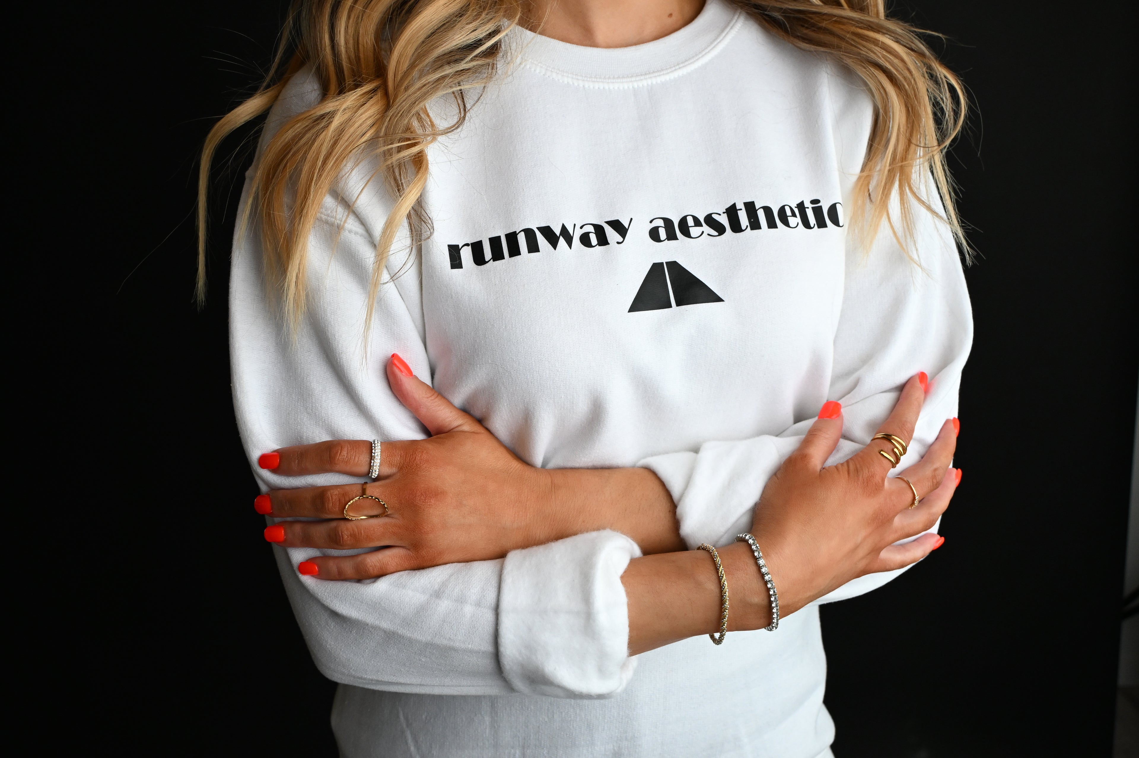 RUNWAY AESTHETIC Oversized heavyweight sweatshirt